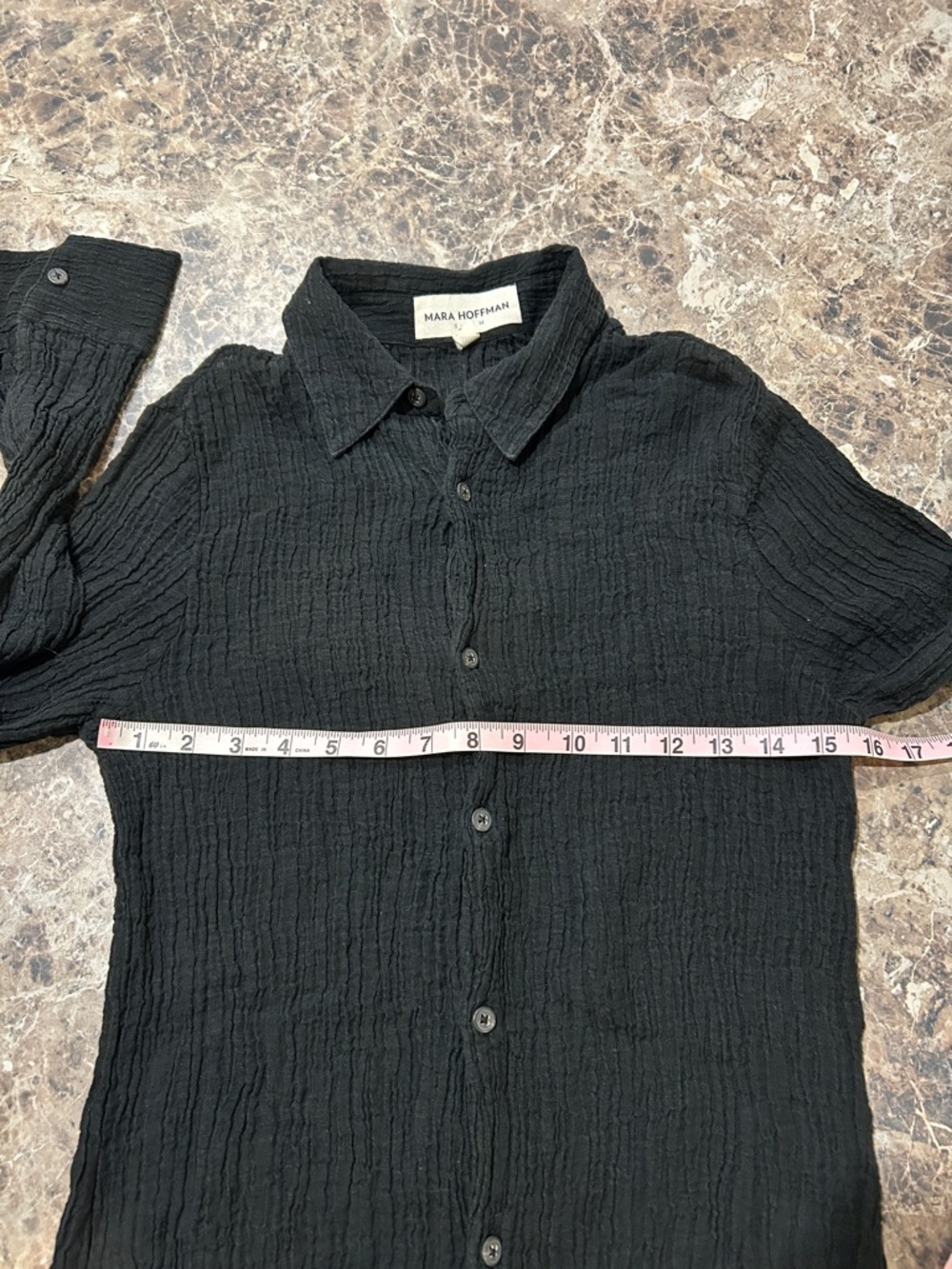 Mara Hoffman Sheer Black Maxi Shirt Dress Swim Coverup - Picture 7 of 11